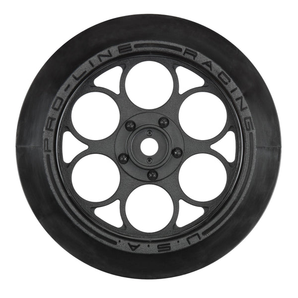 PROLINE Showtime Front Runner 2.2/2.7in Black Fr Drag Racing Wheels 2pcs - PRO280303