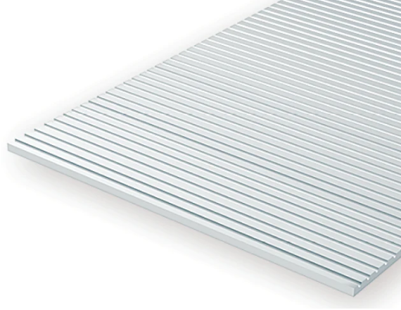 EVERGREEN .5x150x300mm S-Scale Passenger Car Siding 1sht - EG3035