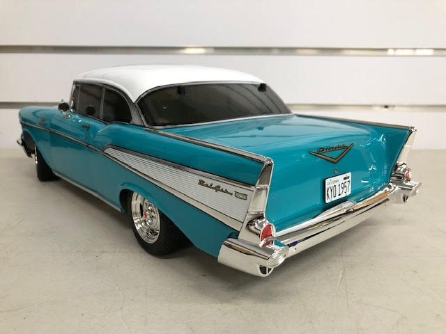 KYOSHO 1957 Chevrolet Bel Air Coupe Tropical Turquoise 1:10 Fazer 4wd Mk2 with Syncro 2.4Ghz Radio and Brushed Motor Driveline FZ02L - KYO-34433T1 | RC Garage Hobby Shop