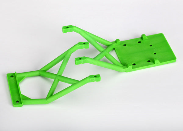 TRAXXAS Skid Plates Green Front & Rear - 3623A