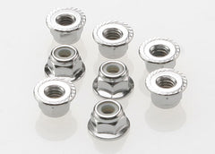 TRAXXAS 4mm Flanged Nyloc Nuts 8pcs - 3647