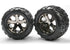 TRAXXAS Talon Tyres on All Star 2.8in Black Chrome Wheels suit Electric Rr 2pcs - 3668A