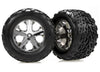 TRAXXAS Talon Tyres on All Star 2.8in Chrome Wheels suit Electric Fr 2pcs  - 3669