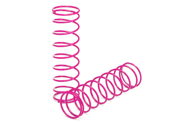 TRAXXAS Shock Springs Rear Pink Finish 2pcs - 3757P
