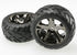 TRAXXAS Anaconda Street Tyres on 2.8in All-Star Black Chrome Wheels Rear 2pcs - 3773A