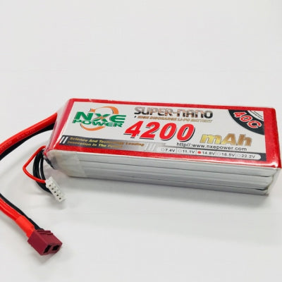 NXE 4200mah 14.8V 40C Lipo Battery Soft Case - 4200SC404SDEAN