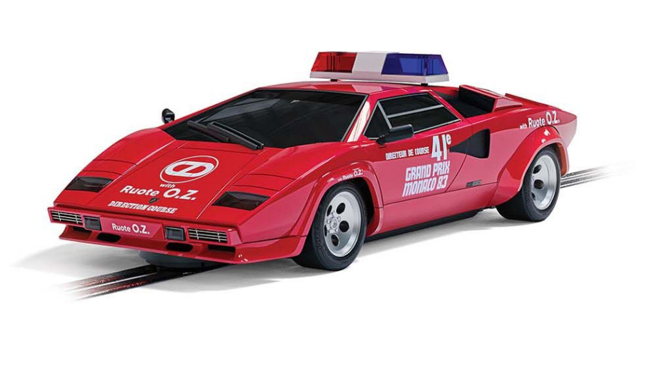 SCALEXTRIC Lamborghini Countach 1983 Monaco GP Safety Car - C4329
