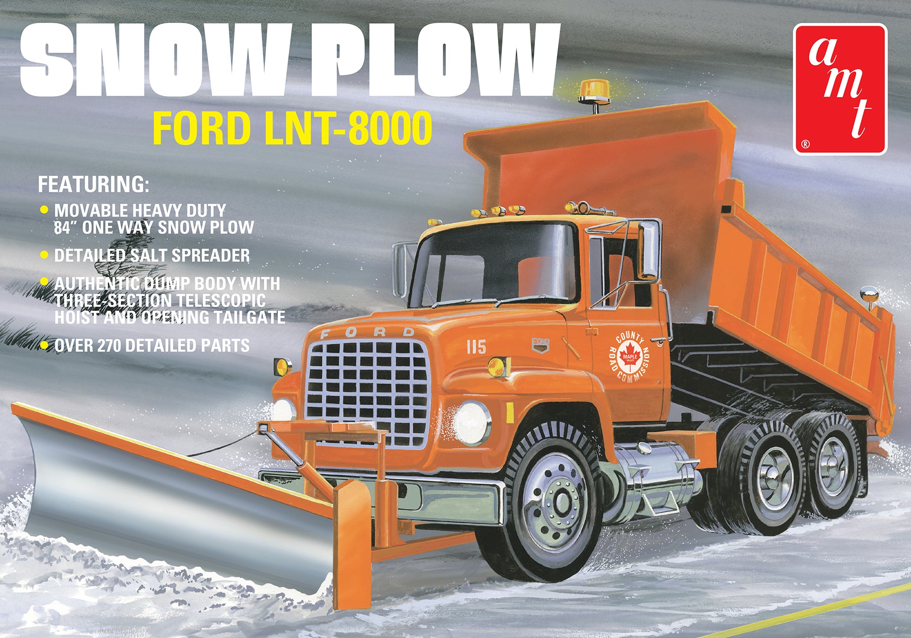 AMT Ford LNT-8000 Snow Plow 1:25 - AMT1178