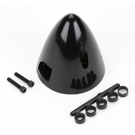 DUBRO 69.85mm Spinner 2-Blade Black 1pc - DBR291