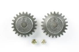 TAMIYA 22T, 23T 0.6P Pinion Gears - 50357
