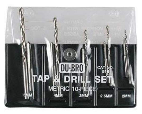 DUBRO Metric Tap & Drill Set 10pcs - DBR510