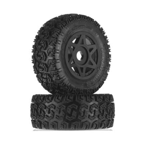 ARRMA DBOOTS SIDEWINDER 2 SC 6S Wheel and Tyre Set 17mm Hex 2pcs ARAC9422 - AR550003