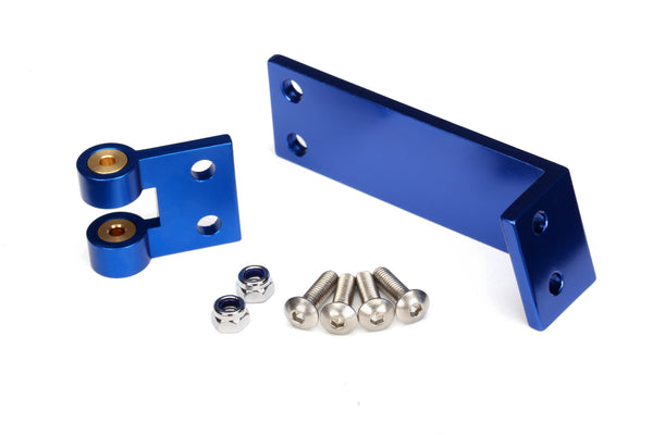 TRAXXAS Rudder Mount & Pivot Block Blue Aluminium - 5780