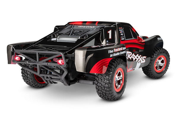 TRAXXAS SLASH SHORT 2wd COURSE TRUCK Red w/ LED Lights, Battery & Charger 58034-61RED