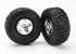 TRAXXAS SCT Kumho Tyres on Satin Chrome Wheels w/ Black Beadlock 2pcs - 5881