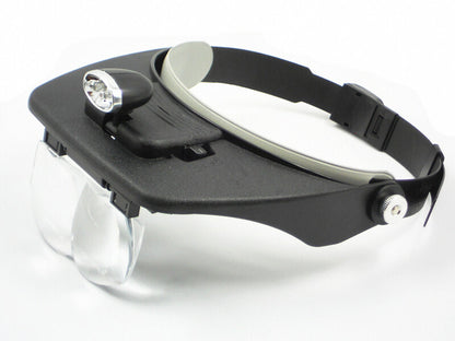 DELTA Magnifying Visor w/ 4x Interchangable Lenses & LED Light - DL62003