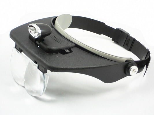 DELTA Magnifying Visor w/ 4x Interchangable Lenses & LED Light - DL62003