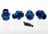 TRAXXAS 17mm Wheel Hubs Splined Blue Aluminium suit 6mm Axle 4pcs - 6469