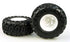 HBX All Terrain Tyre on White Wheel suit Massive 2pcs - HBX-6598-P010