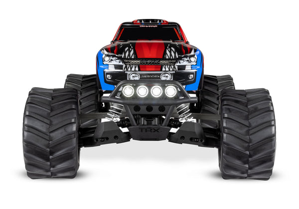 TRAXXAS STAMPEDE 4wd Monster Truck Red w/ LED Lights, Brushed Motor, Battery & Charger - 67054-61RED