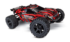 TRAXXAS RUSTLER 4wd Stadium Truck Red w/ TQ 2.4Ghz Radio, Brushed Driveline, Nimh Battery and 4A DC Fast Charger - 67064-1RED