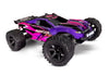 TRAXXAS RUSTLER 4wd Stadium Truck Pink w/ LED Lights, 2.4Ghz Radio, Brushed Motor & ESC, Battery & Charger - 67064-61PINK