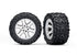 TRAXXAS Talon EXT 2.8in Tyres on Satin Chrome RXT Wheels 2pcs - 6773R