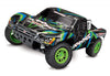 TRAXXAS SLASH 4wd Green Short Course Truck w/ TQ 2.4Ghz Radio, Brushed Motor, Battery & 4A DC Fast Charger - 68054-1GRN