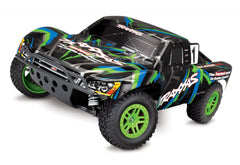 TRAXXAS SLASH 4X4 BRUSHED SC TRUCK Green with TQ 2.4Ghz Radio Gear, Battery and 4A DC Fast Charger - 68054-1GRN