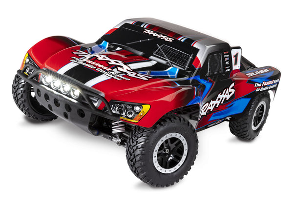 TRAXXAS SLASH 4wd Red Short Course Truck w/ LED Lights, Battery & Charger - 68054-61RED