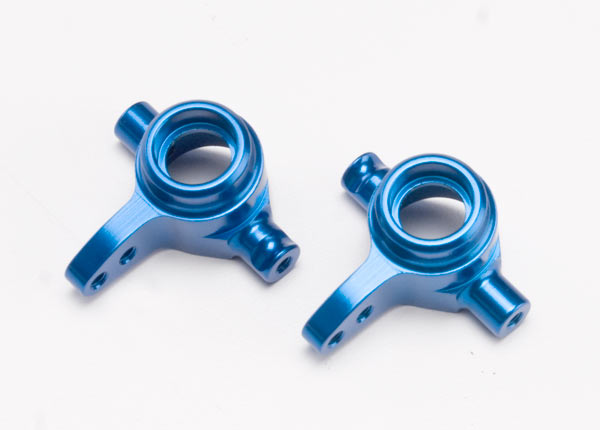 TRAXXAS Steering Blocks Blue Aluminium 2pcs - 6837X