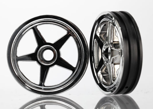 TRAXXAS Wheels 5-Spoke Chrome Front 2pcs - 6974
