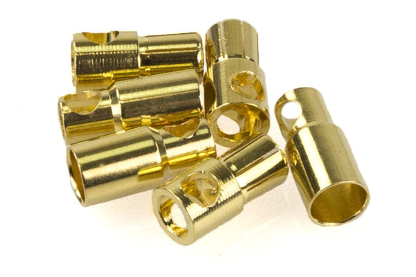 RCT 6.0mm Bullet Plugs M&F 5pr/bag 10pcs - RCTP02005