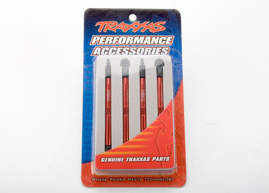 TRAXXAS 1:16 Toe Link Set Red Aluminium 4pcs - 7138X
