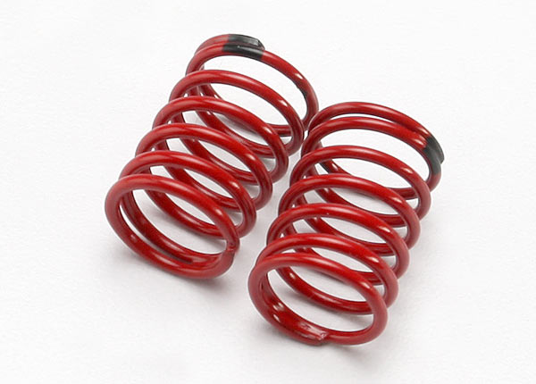 TRAXXAS 1:16 GTR Shock Springs 2.22 Black Rate Red Finish 2pcs - 7148