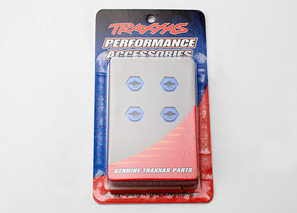 TRAXXAS 12mm Wheel Hexes Blue Aluminium 4pcs - 7154X