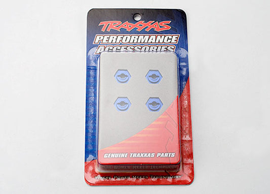 TRAXXAS 12mm Wheel Hexes Blue Aluminium 4pcs - 7154X