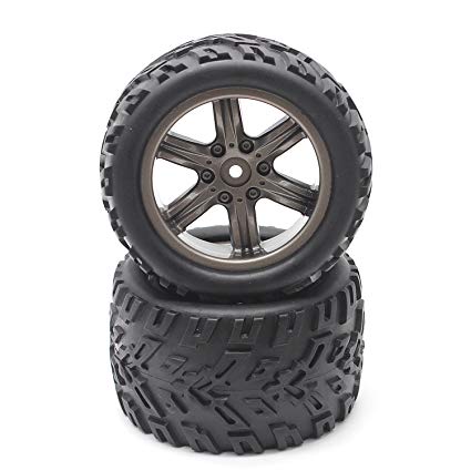 TRC 1:12 DT Wheel & Tyre Set 2pcs - 9116-ZJ01