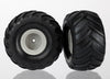 TRAXXAS 1:16 Terra Groove Tyres on Deep Dish Grey Wheels 12mm 2pcs - 7265