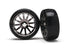 TRAXXAS LaTrax Slick Tyres on 12-spoke Black Chrome Wheels 2pcs - 7573A