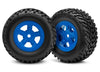 TRAXXAS LaTrax SCT Off Road Tyres on Blue Wheels 2pcs - 7674