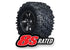 TRAXXAS Maxx AT Tyres on Black 6-Spoke wheels 24mm 2pcs - 7772X
