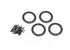 TRAXXAS Beadlock Rings 1.9in Black Aluminium w/ Hardware 4pcs - 8169T