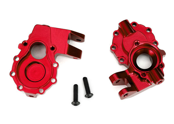TRAXXAS Inner Front Portal Housings Red 6061-T6 Aluminium 2pcs - 8252R