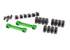 TRAXXAS Suspension Arm Mounts Green Aluminium & Hinge Pin Retainers - 8334G