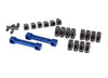 TRAXXAS Suspension Arm Mounts Blue Aluminium & Hinge Pin Retainers - 8334X