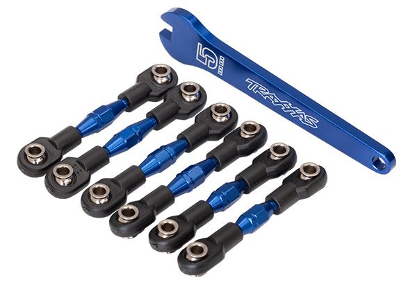 TRAXXAS Turnbuckle Set Blue Aluminium w/ 5mm Wrench - 8341X