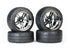 TRAXXAS Response Thermal Tyres on Split Spoke Black Chrome Wheels 4pcs - 8375