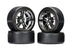 TRAXXAS 1.9in Drift Tyres on Black Chrome Split Spoke Fr & Rr Wheels 4pcs - 8378