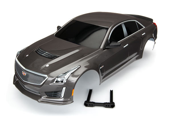 TRAXXAS Silver Painted Body Shell Cadillac CTS-V Ready-to-Fit - 8391X